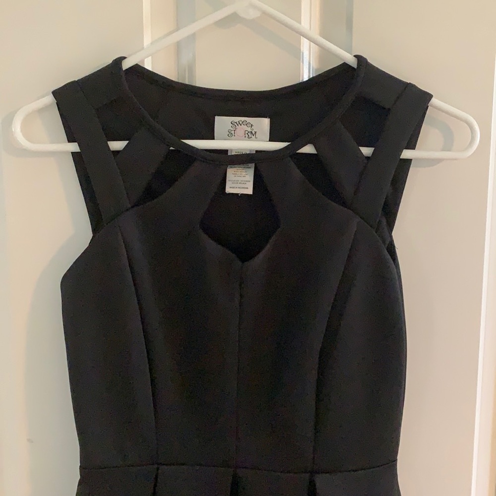 Black cocktail dress